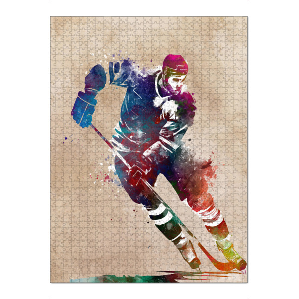 Puzzle Ravensburger "Hockeyspieler Sportkunst A" artboxONE - Sport - Eishockey,Sport,Sport,Spieler,Hockey - Bild eishockey