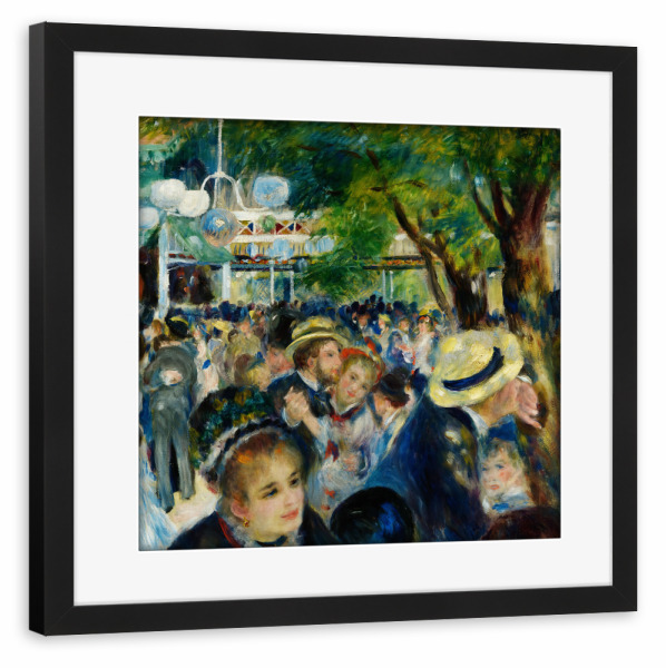 Poster mit Rahmen schwarz "Le Moulin de la Galette" artboxONE - Reise,Liebe,Fashion,Für Mama,Für Papa