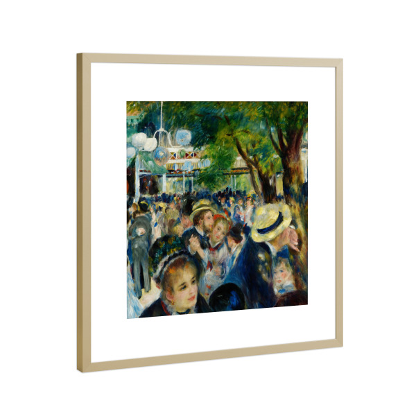 Poster mit Rahmen Gold "Le Moulin de la Galette" artboxONE - Reise,Liebe,Fashion,Für Mama,Für Papa