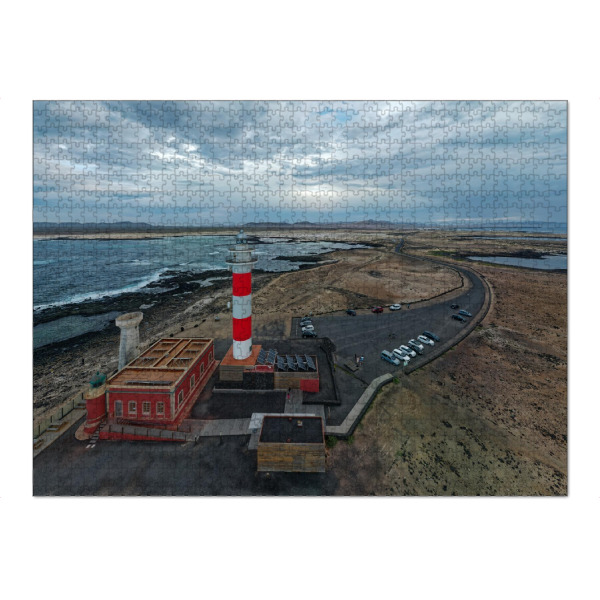 Puzzle Ravensburger "Fuerteventura -Faro del Toston" artboxONE - Städte,Natur,Reise,Architektur,Reise / Strand und Meer