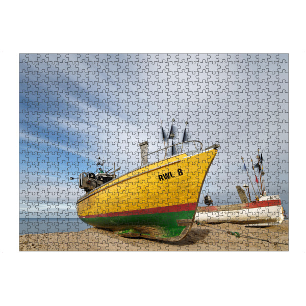 Puzzle Ravensburger "Fischerboote am Ostseestrand" artboxONE - Natur,Reise,Reise / Strand und Meer