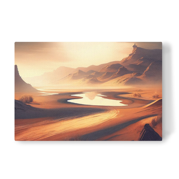 Leinwandbild "Dramatisches Wüstental" artboxONE - Natur,Reise / Afrika