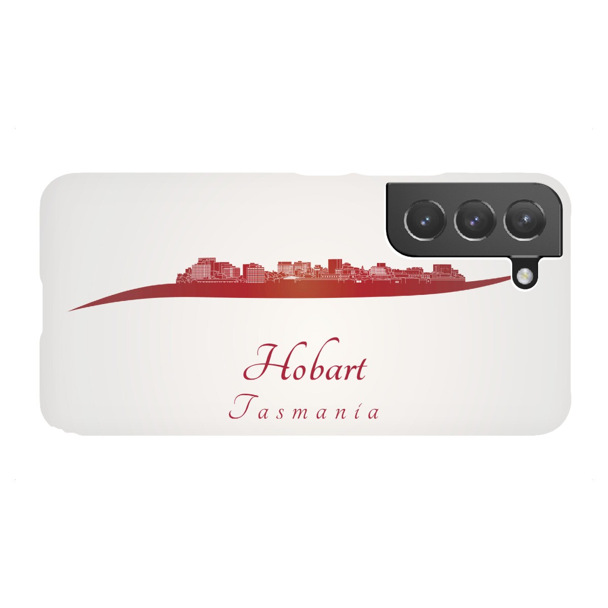 Samsung Galaxy "Hobart-Skyline im Rot" Premium-Case Handyhülle artboxONE