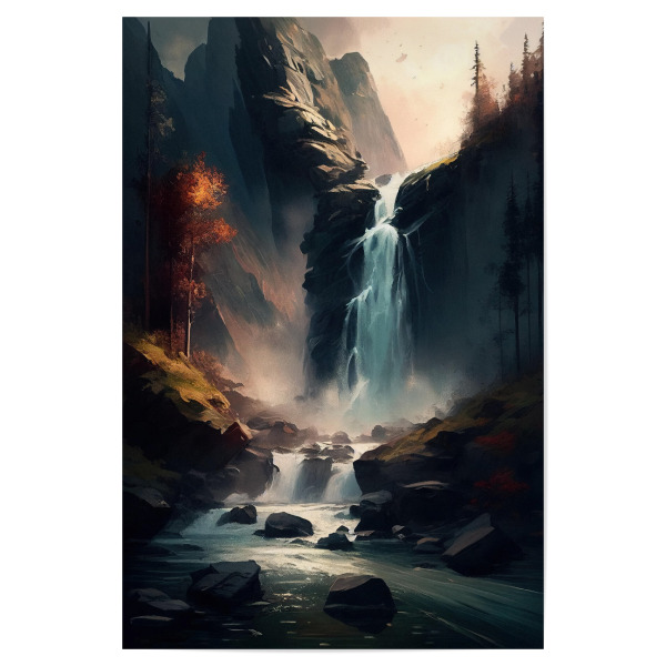 Poster 30x20 cm "Riesiges Kaskadental" artboxONE - Natur