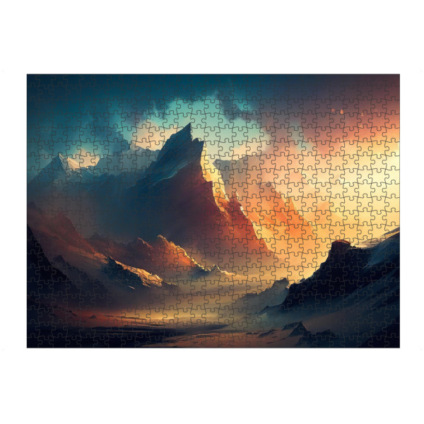 Puzzle Ravensburger "Alpental der Lichtmalerei" artboxONE - Natur,Reise