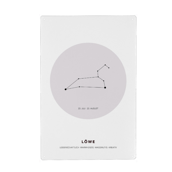 Holzbild "Das Sternbild Löwe" artboxONE - Galaxy