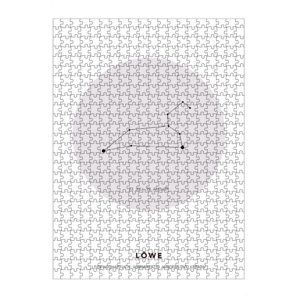 Puzzle Ravensburger "Das Sternbild Löwe" artboxONE - Galaxy