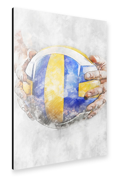 Alu-Dibond "Volleyball 1 (matart)" 30x20 cm artboxONE