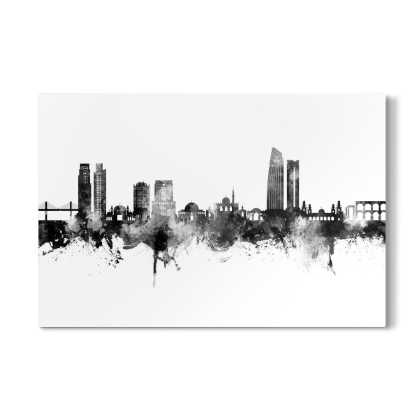 Galerie-Print "Amman-Skyline-Schwarz" 30x20 cm artboxONE