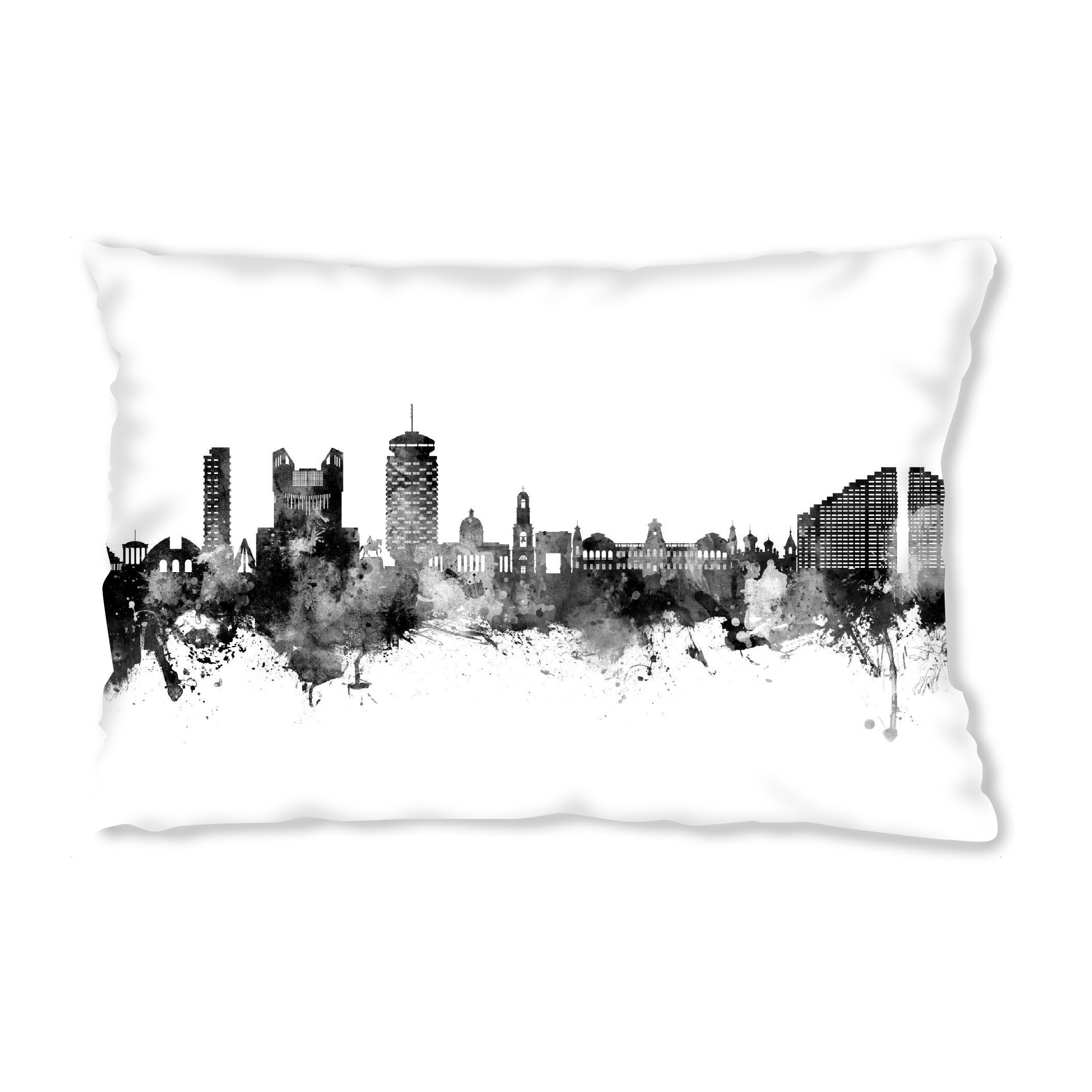 Design-Kissen "Chisinau Moldawien Skyline Schwarz" artboxONE - Städte,Schwarzweiß