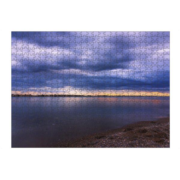 artboxONE Puzzle "Blauer Sonnenuntergang" artboxONE - Natur,Reise,Reise / Strand und Meer