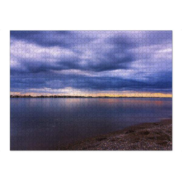 Puzzle Ravensburger "Blauer Sonnenuntergang" artboxONE - Natur,Reise,Reise / Strand und Meer