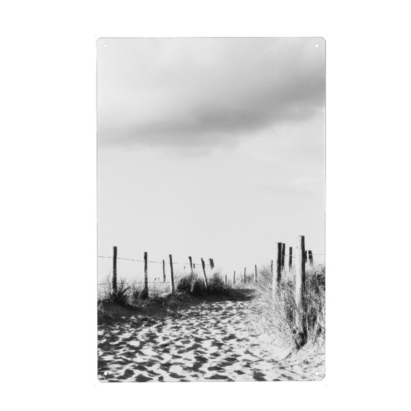 Metall Poster "Dünenweg" artboxONE - Natur,Reise,Reise / Strand und Meer