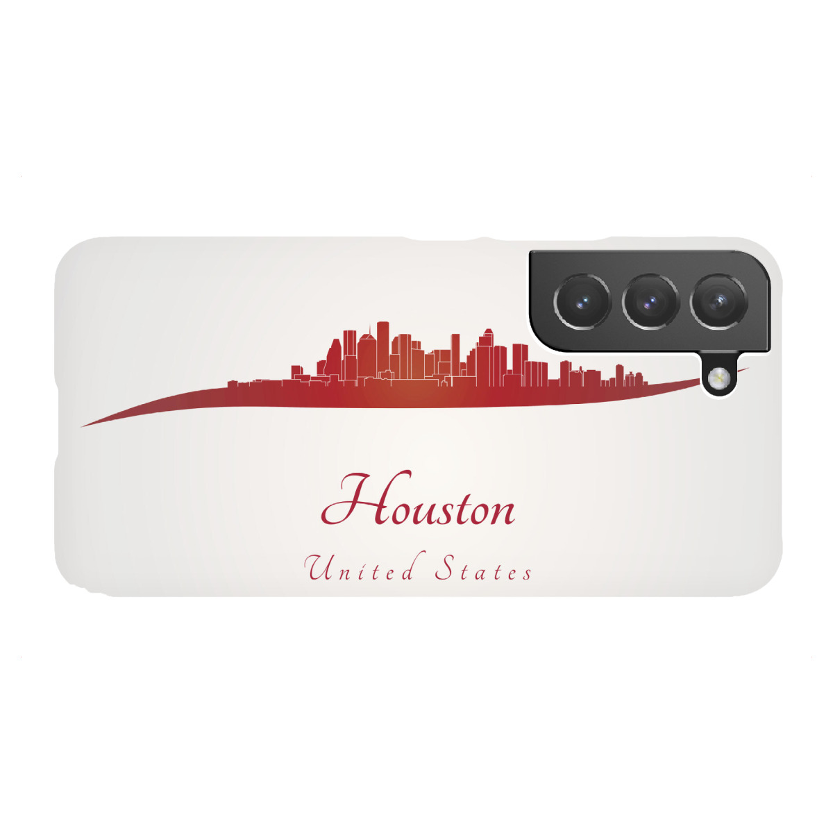 Samsung Galaxy "Skyline von Houston in Rot" Premium-Case Handyhülle artboxONE