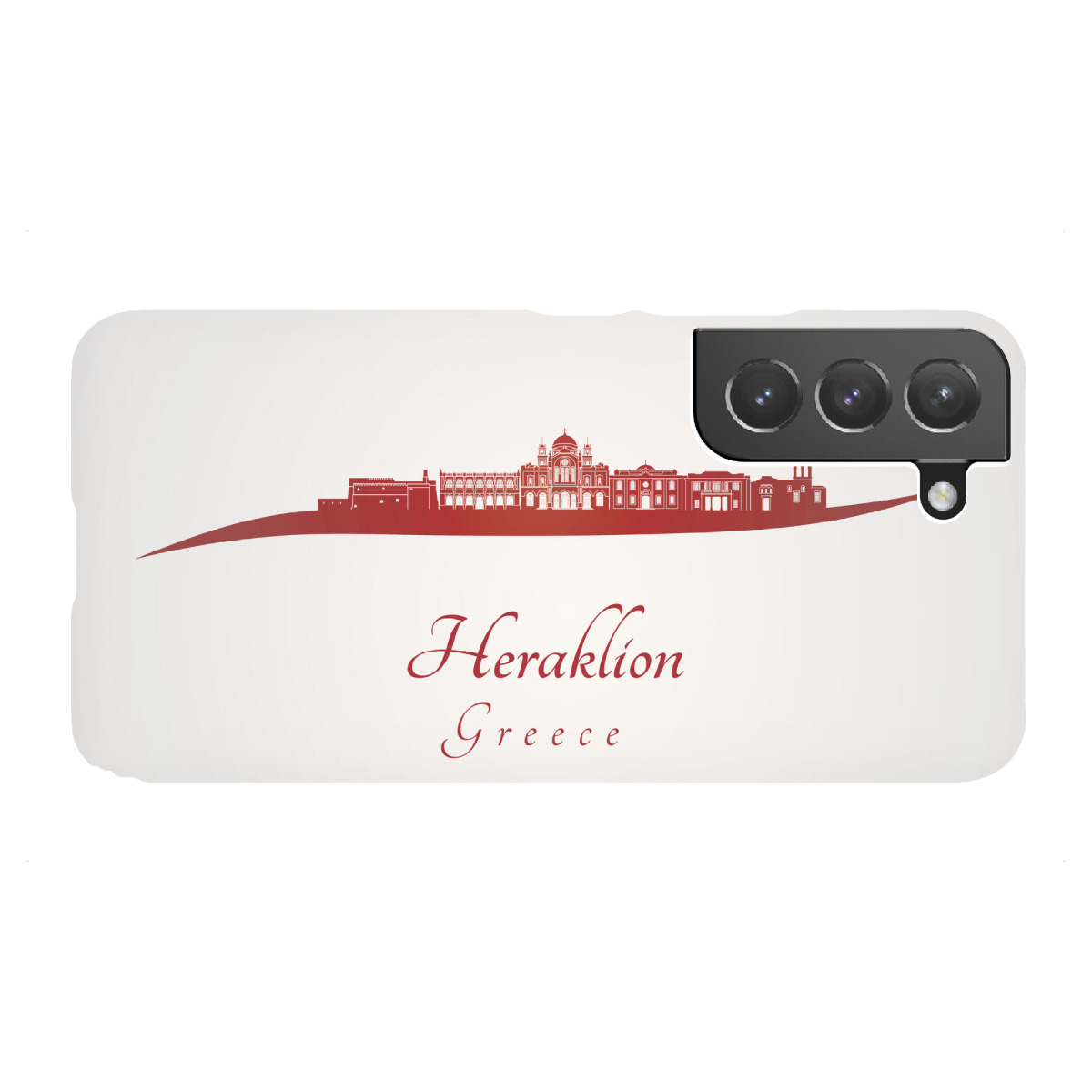 Samsung Galaxy "Heraklion-Skyline in Rot" Premium-Case Handyhülle artboxONE