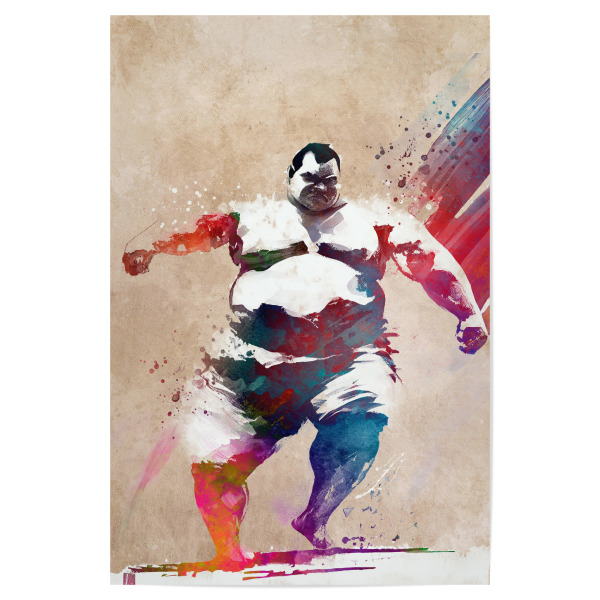 Poster 30x20 cm "Sumosportkunst A" artboxONE - Sport - Sumo,Japan,Kampf,Sport,Sport
