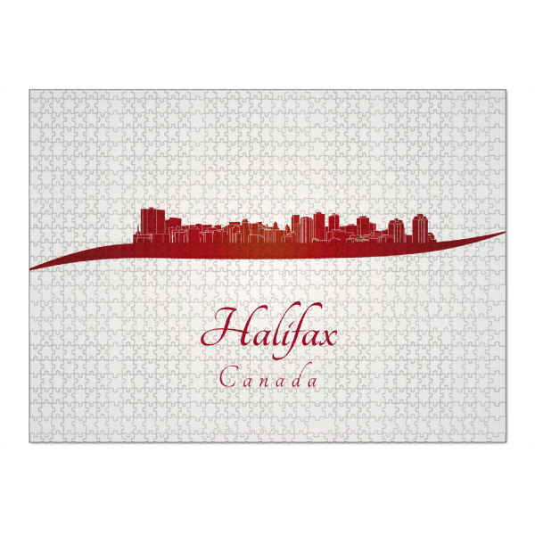 Puzzle Ravensburger "Halifax-Skyline im Rot" artboxONE - Städte