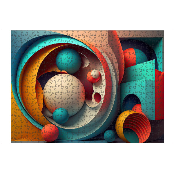 artboxONE Puzzle "Malerei von abstrakten Formen" artboxONE - Abstrakt,Geometrie