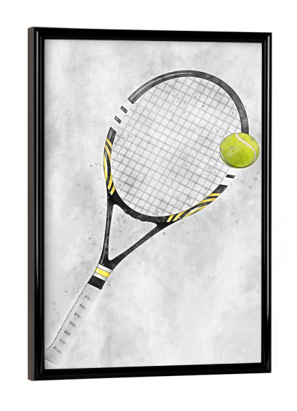 Poster mit schwarzem Rahmen "Tennis (matart)" artboxONE - Sport