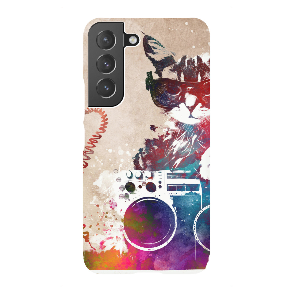 "Hipster-Katzengrafik B"für Samsung Galaxy - Premium-Case Handyhülle artboxONE