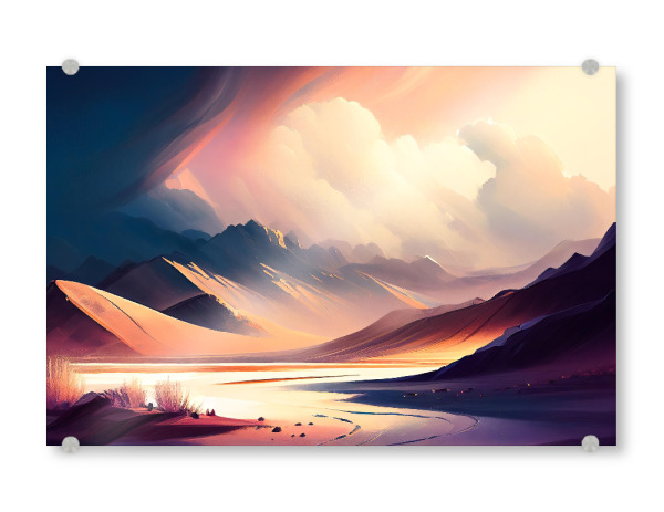 Acrylglasbild "Dramatische Sanddünen" artboxONE - Natur,Reise / Afrika