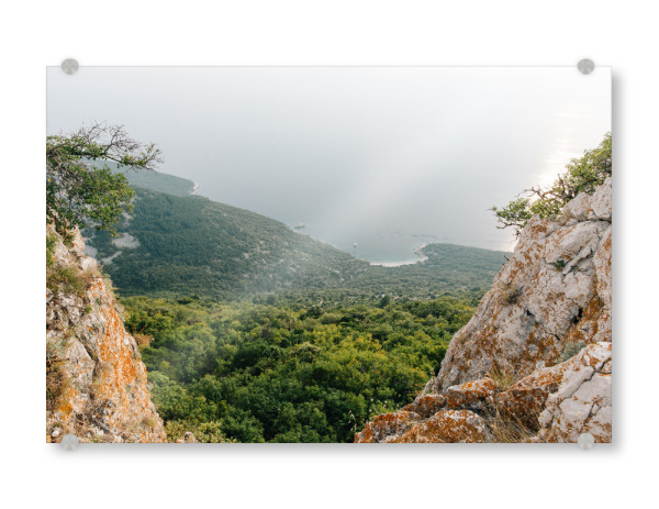 Acrylglasbild "Einsame Bucht in Kroatien" artboxONE - Natur,Reise,Floral,Reise / Strand und Meer
