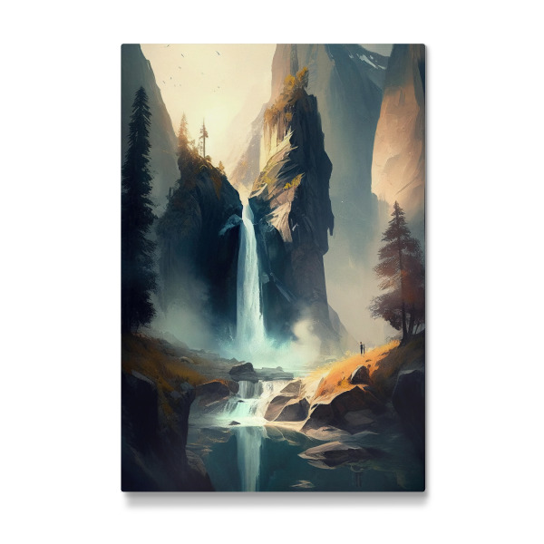 Galerie-Print "Wasserfall mit hohen Klippen" 30x20 cm artboxONE