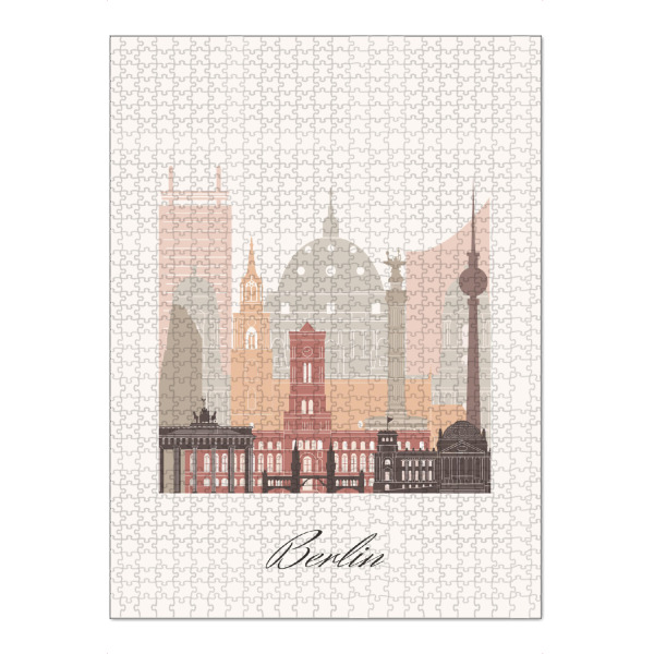 Puzzle Ravensburger "Berliner Skyline Terrakotta" artboxONE - Städte,Städte / Berlin,Reise,Architektur