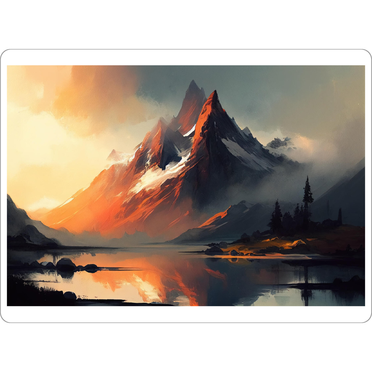 Tischset "Sonnenaufgang in den Bergen" artboxONE - Natur,Reise