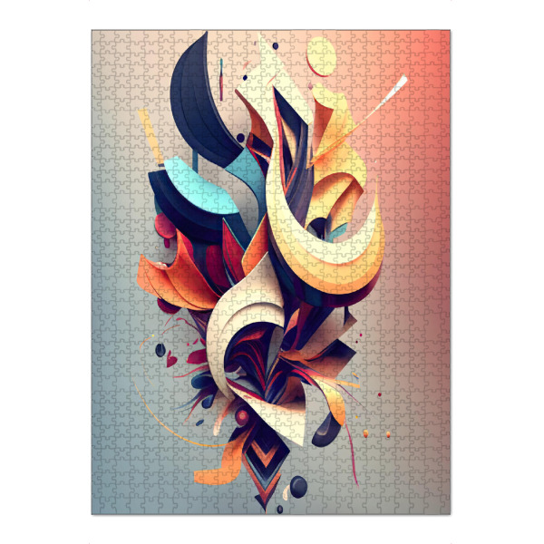 Puzzle Ravensburger "Abstraktes Gemälde" artboxONE - Abstrakt,Geometrie