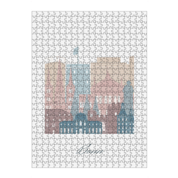 Puzzle Ravensburger "Bonner Skyline in Erdtönen" artboxONE - Städte,Reise,Architektur