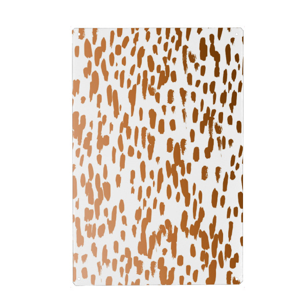 Metall Poster "Kupferne Pinselstriche" artboxONE - Abstrakt