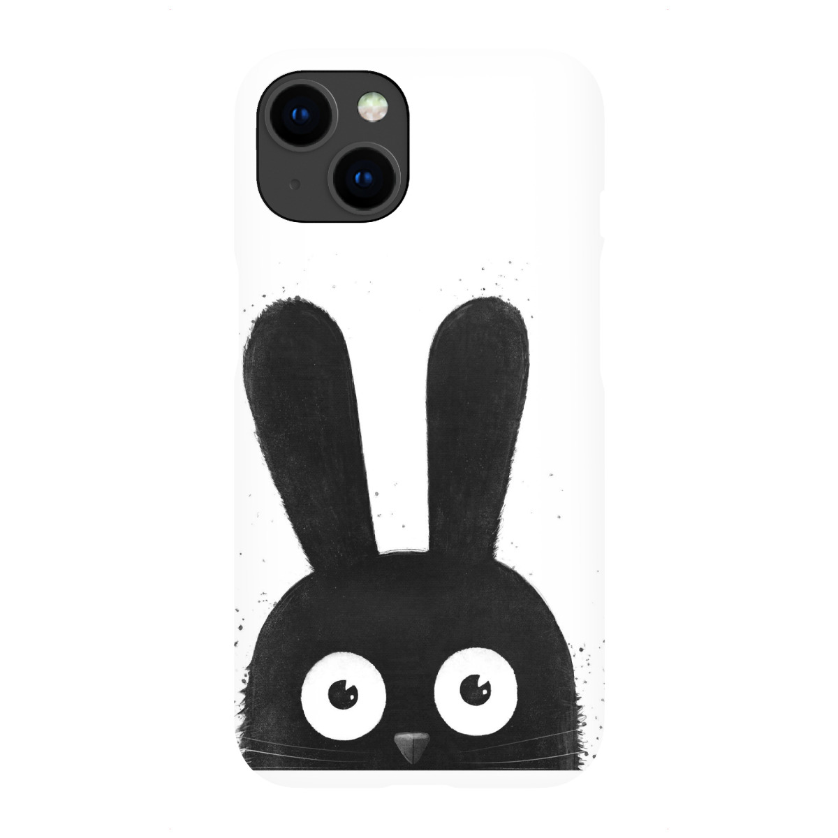 iPhone "Schwarzes schwarzes Kaninchen" Premium-Case Handyhülle artboxONE