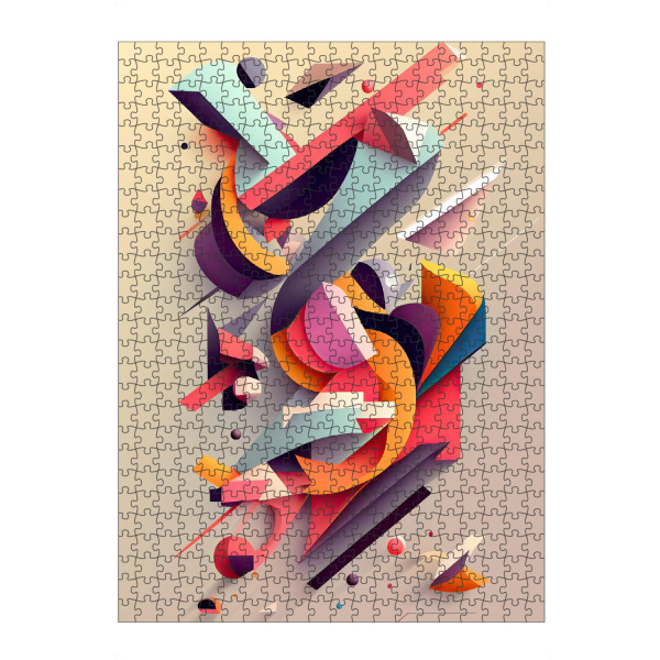Puzzle Ravensburger "Abstrakte geometrische Malerei" artboxONE - Abstrakt