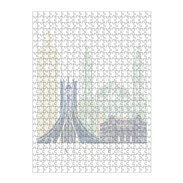 artboxONE Puzzle "ALGIER SKYLINE PASTELL" artboxONE - Städte