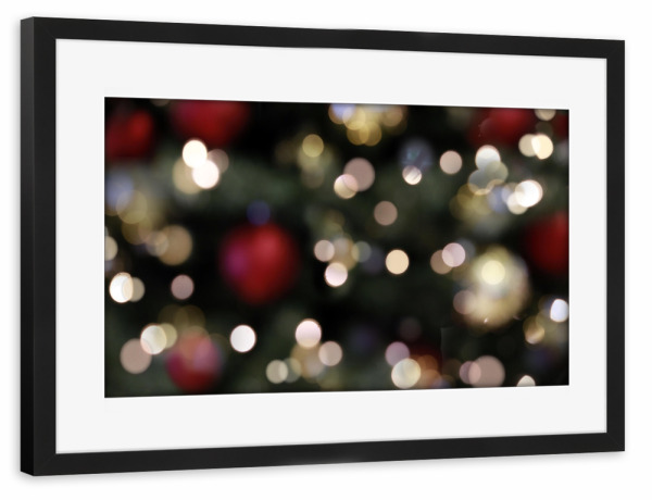 Poster mit Rahmen schwarz "Magische Weihnachten" artboxONE - Abstrakt,Geometrie,Weihnachten,Festivals