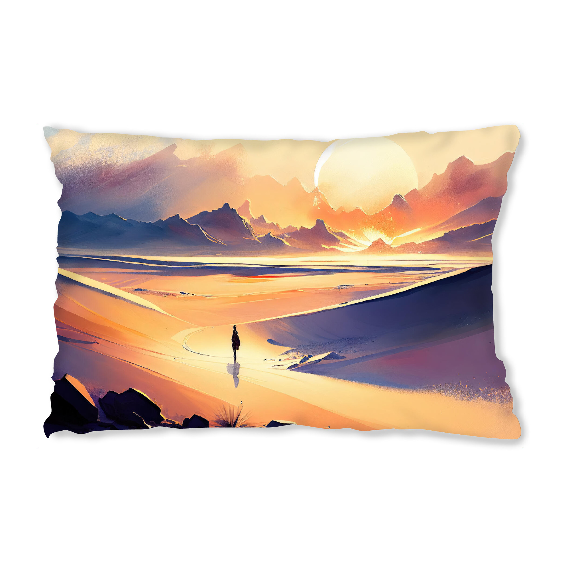 Design-Kissen "Painting of desert valley" artboxONE - Natur,Reise