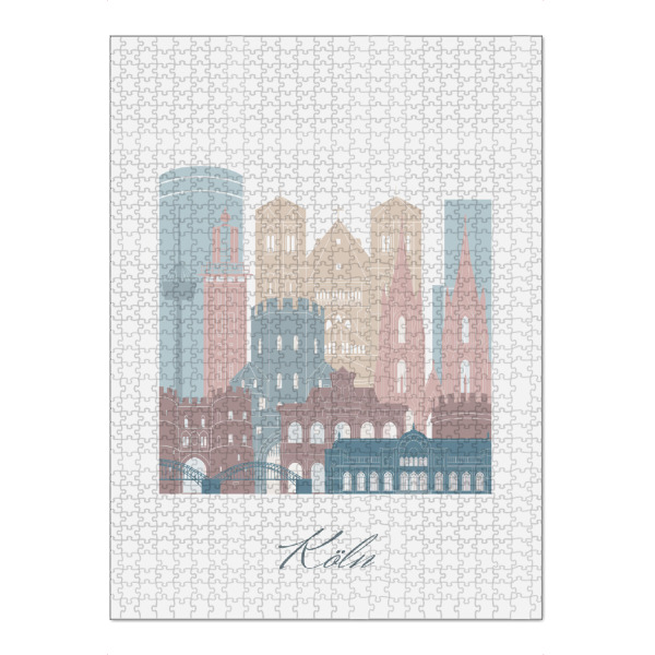 Puzzle Ravensburger "Kölner Skyline in Erdtönen" artboxONE - Städte,Städte / Köln,Reise,Architektur