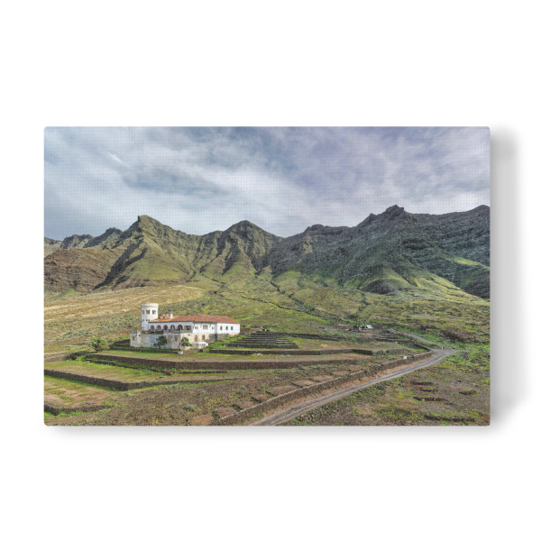Leinwandbild "Fuerteventura - Villa Winter Pano" artboxONE - Städte,Natur,Reise,Architektur,Reise / Strand und Meer