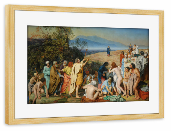 Poster mit Rahmen kiefer "Die Erscheinung Christi" artboxONE - Menschen,Liebe,Weihnachten,Für Mama,Für Papa