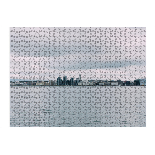 Puzzle Ravensburger "Skyline von Reykjavik" artboxONE - Städte,Reise,Architektur,Buchstaben / I,Buchstaben / R