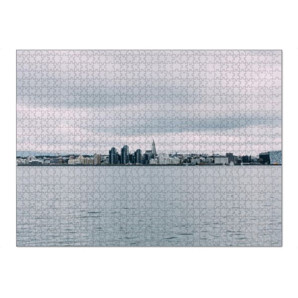 Puzzle Ravensburger "Skyline von Reykjavik" artboxONE - Städte,Reise,Architektur,Buchstaben / I,Buchstaben / R