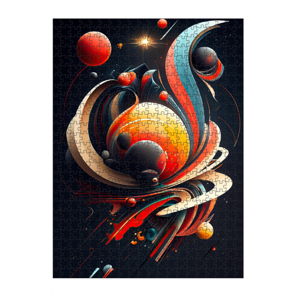 Puzzle Ravensburger "Abstrakter Weltraum" artboxONE - Abstrakt,Geometrie,Galaxy