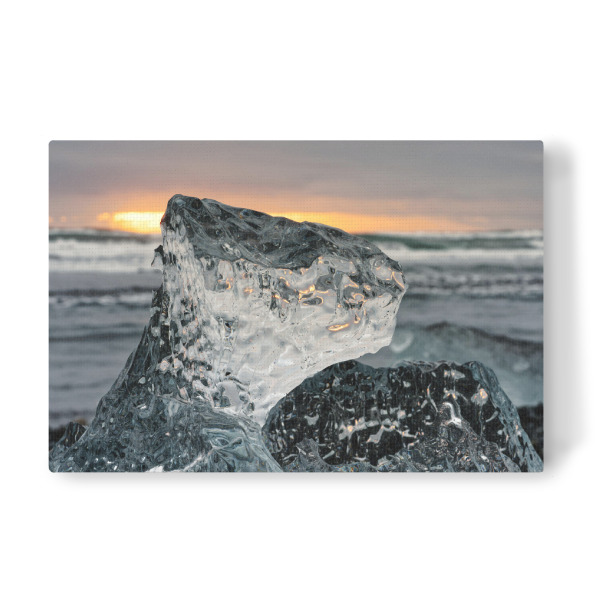 Leinwandbild "Eis und Licht in Island" artboxONE - Natur,Reise / Strand und Meer,Reise / Länder