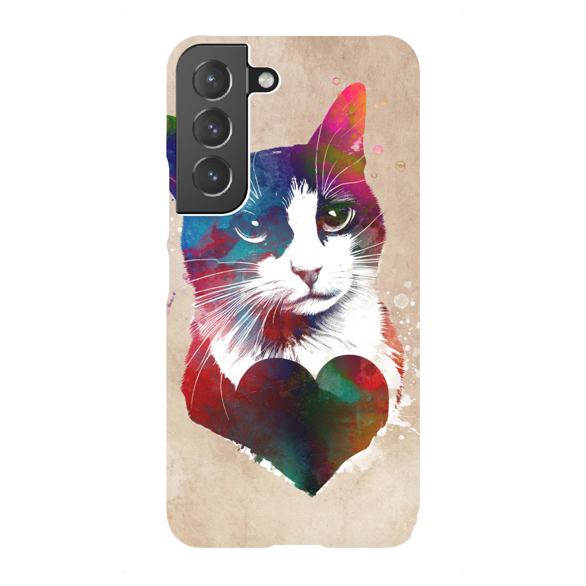 Samsung Galaxy "Katzen lieben Grafik" Premium-Case Handyhülle artboxONE