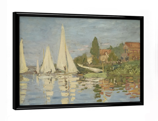 Poster mit schwarzem Rahmen "Regatta in Argenteuil" artboxONE - Reise,Sport,Reise / Länder
