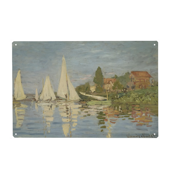 Metall Poster "Regatta in Argenteuil" artboxONE - Reise,Sport,Reise / Länder