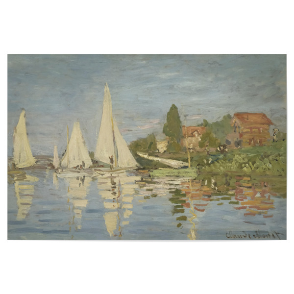 Poster 30x20 cm "Regatta in Argenteuil" artboxONE - Reise,Sport,Reise / Länder