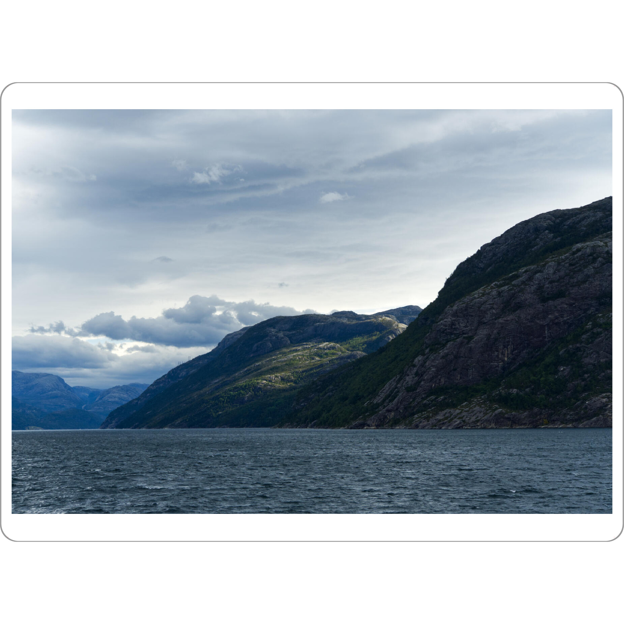 Tischset "Berge am Lysefjord" artboxONE - Natur,Reise,Reise / Strand und Meer,Reise / Länder