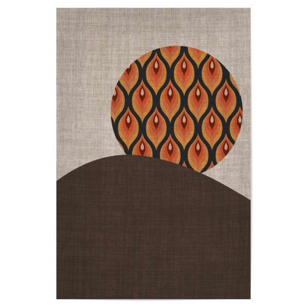 Poster 30x20 cm "Linen retro art LUISA" artboxONE - Abstrakt - Japandi,Modern,Art,Ibiza,Kunstdruck,Retro,Einrichtung,Abstrakt,Kunst,Geometrie,Form